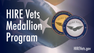 HIRE Vets Medallion award